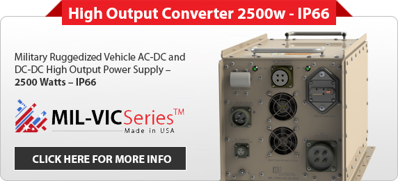 MIL-VIC High Output Military Power Converter 2500W IP66