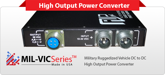 High Output Military Vehicle DC to DC Power Converter