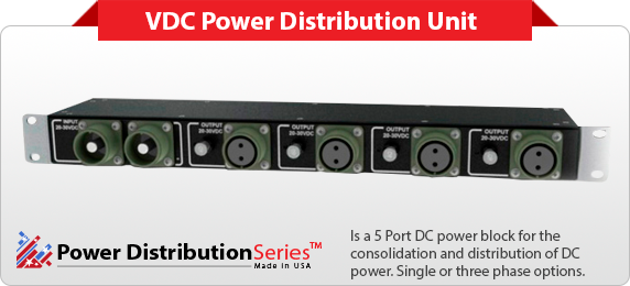 VDC Rackmount DC to DC Tactical Power Distribution Unit