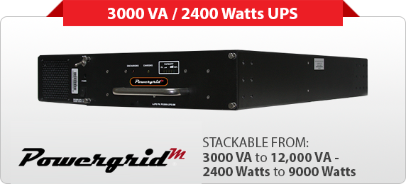 Industrial Grade 2400 Watts 3000 VA UPS 2U Chassis