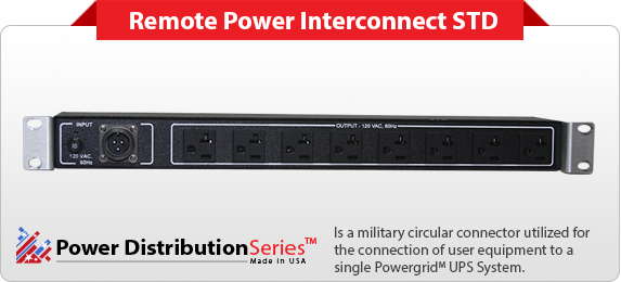 Military Circular Connector Power Distribution Unit PG-PRIM-STD