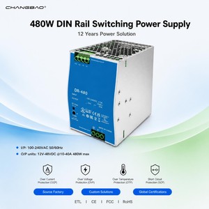 480W DIN Rail Switching Power Supply 12V 24V 36V 48V