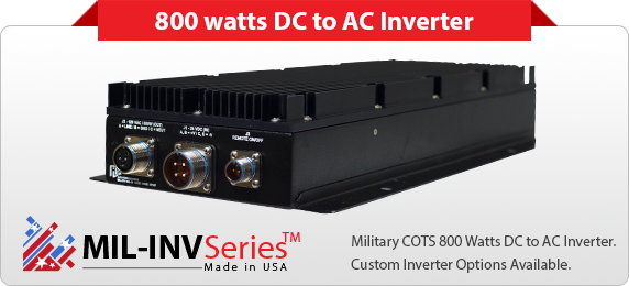 AJPS Military Ruggedized Power Inverter 800 W Pure Sine Wave Chassis